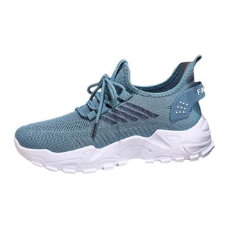 Generic Fashion Sneakers for Women Breathable Mesh Running Casual Comfort Platform Sports Walking Shoes Womens Slip Ons Work Trainers Sale