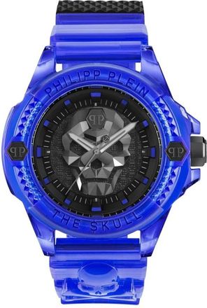 Philipp Plein Skull Scuba Duba Edition Horloge - Dames - Horloges - Blauw - ONE Size - Accessoires