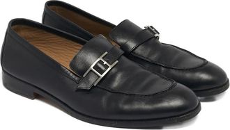 Herm&egrave;s Mocassini Monterey con fibbia - Nero