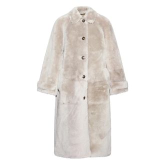 Yves Salomon Merinos Ironed Lamb Moon Coat