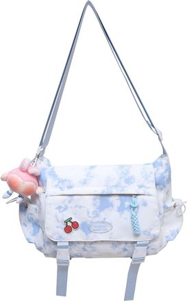 Generic Kexpery Womens Messenger Bag Nylon Large Capacity Pendant Shoulder Bag for Travel and Daily Use