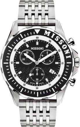 Missoni Zwitserse New Chrono Sportieve Elegantie Horloge - Heren - Horloges - Grijs - ONE Size - Accessoires