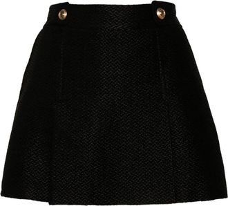 Tom Ford textured mini skirt - women - Silk/Polyester/Viscose/Silk/Viscose/Polyester - 40 - Black