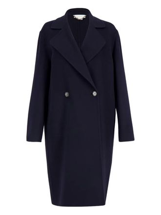 Stella McCartney double-breasted wool coat - Blu
