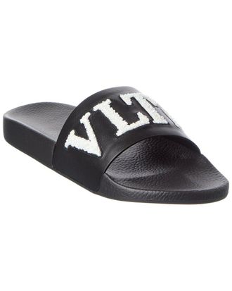 Valentino Vltn Leather Slide