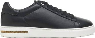 Birkenstock Womens Bend Low Natural Leather Sneakers In Black