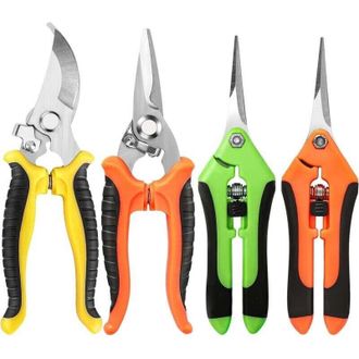 OEM Tijeras De Podar (juego De 4), Tijeras De Podar De Acero Inoxidable, Tijeras De Jardiner&iacute;a, Herramientas De Poda, Tijeras De Podar (juego De 4 Amarill