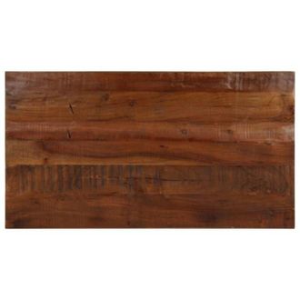 vidaXL Piano Tavolo 100x70x2,5 cm Rettangolare in Massello di Recupero - Vidaxl