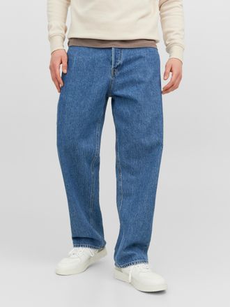 Jack & Jones Relax-fit-Jeans JACK & JONES JJIALEX mit cleanem Look und Taschenvielfalt, Herren, Gr. 30, L&auml;nge 34, blau (blau denim), Denim/Jeans, Obermaterial: 100