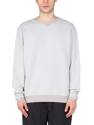 Monobi Minimalist Crewneck Sweatshirt With Contrasting Band