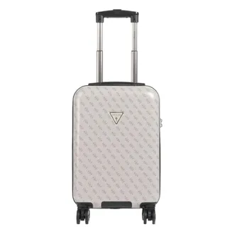 Guess Cabin Bags, male, White, Size: ONE SIZE Ivory hard shell spinner suitcase