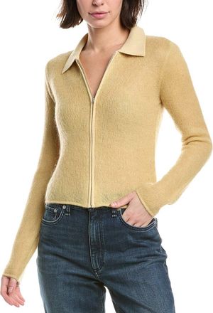 Rag & Bone Leva Zip Wool & Mohair-Blend Polo Sweater