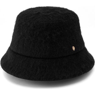 Helen Kaminski Rita Wool Blend Bucket Hat in Black at Nordstrom