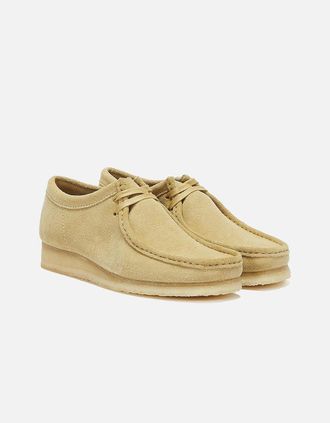 Clarks Mens Clarks Originals - 26155515 MENS WALLABEE MAPLE SUEDE - Cream - Size: 11