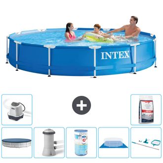 Intex Piscina Con Estructura Redonda - 366x76 Cm - 7-piezas S41569