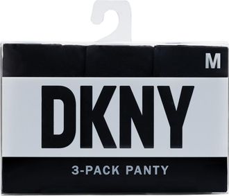 DKNY Assorted 3-Pack Cut Anywhere Thong in Dk Black at Nordstrom, Size X-Large
