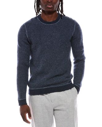 Autumn Cashmere Reversible Honeycomb 100% Cashmere Crewneck Sweater