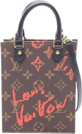 Louis Vuitton Pre-owned Mini Tote Bag - Dames - Vintage Shopper - Bruin - ONE Size - Leer - Vintage