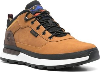 Timberland Bruine Nubuck Leren Sneakers - Heren - Sneakers - Bruin - 41 EU - Leer - Schoenen