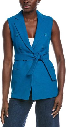 Akris Georgia Linen & Wool-Blend Waistcoat