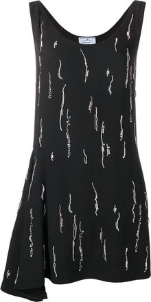 Prada Black Sable Satin Dress
