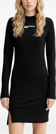 Karl Lagerfeld Mini-jurk met logoprint - Zwart