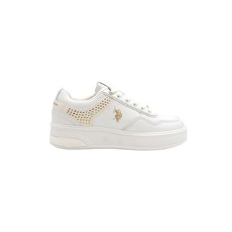 U.S.Polo Association U.s. Polo Assn., Schoenen, Dames, Wit, 40 EU, Polyester, Asuka 009 Sneaker