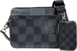 Louis Vuitton Damier Graphite Black Gray Pvc Shoulder Bag (Pre-Owned)