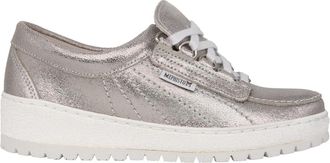 Mephisto Zilveren Patent Damessneakers - Dames - Sneakers - Grijs - 35 1/2 EU - Su&egrave;de - Schoenen