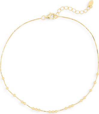 Argento Vivo Scattered Granulated Anklet in Gold at Nordstrom Rack