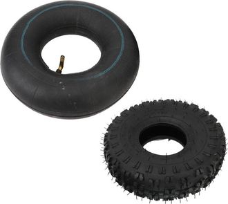 OEM Juego De Neum&aacute;ticos Y C&aacute;maras 4.10/4 Para Carretillas, Sopladores De Nieve Y M&aacute;s: Neum&aacute;ticos Y C&aacute;maras Inflables De Caucho De Alta Resistencia Para Ca