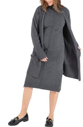 Cache Coeur Cashmere maternity cardigan Laurie in Anthracite at Nordstrom, Size Medium