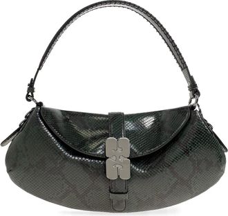 Ganni Shoulder Bags, female, Green, Size: ONE SIZE B-Kat Shoulder Bag