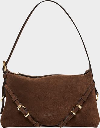 Givenchy Mini Voyou Suede Shoulder Bag