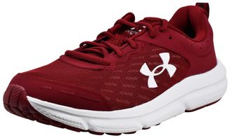 Under Armour Mens Charged Assert 10 Running Shoe, Cardinal/Cardinal/White, 11 UK