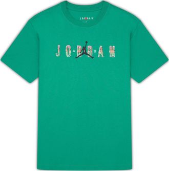 Nike Jordan Air Jordan DNA Printing Alphabet Large Logo Short Sleeve Green DQ5884-324