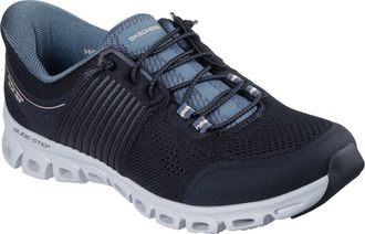 Skechers Womens Glide-Step Stargaze Sneaker, Black Mesh, 6.5 UK