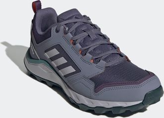ADIDAS TERREX Trailrunningschuh ADIDAS TERREX TRACEROCKER 2.0, Damen, Gr. 38,5, aurora plum, glory grau, semi impact orange, Synthetik, Textil, Schuhe Trailrunnings