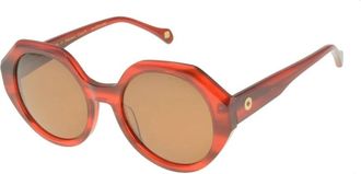 Ines De La Fressange Ornella Solaires Acetate - Dames - Zonnebrillen - Rood - ONE Size - Accessoires