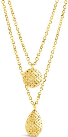 Sterling Forever Aldari Layered Necklace - gold