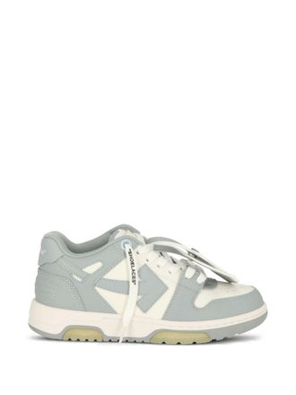 Off-white Scarpe da ginnastica in pelle bianco sporco fuori ufficio