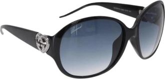 Gucci Pre-owned Acetate Zonnebrillen - Dames - Vintage Accessoires - Zwart - ONE Size - Vintage