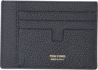 Tom Ford Black T Line Calf Leather Wallet