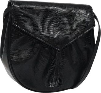 Saint Laurent Pre-owned Cross Body Bags, female, Black, Size: ONE SIZE Pre-owned Vintage Cross Body Bag