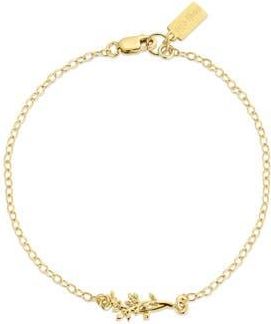 Set & Stones Elsie Birth Flower Bracelet in Gold /December at Nordstrom