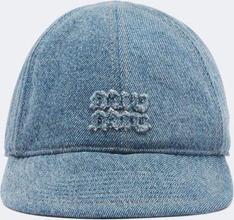Miu Miu Denim baseball cap