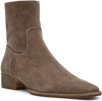Steve Madden Define Block Heel Bootie in Grey Suede at Nordstrom, Size 7.5