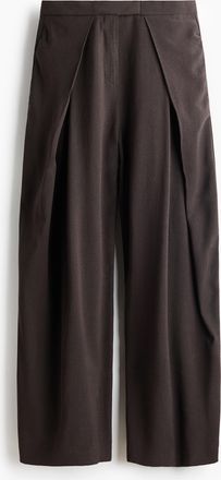 H&M Hose mit Balloon Leg und Wickeldetail - Brown