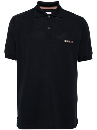 Paul Smith Polo con dettaglio a righe - Blu