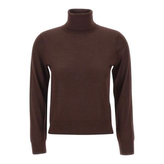 KANGRA Jersey de cuello alto rojo - Knitwear - Mujer - Marr&oacute;n - XS